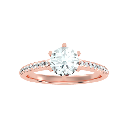 Courtly Solitaire Ring