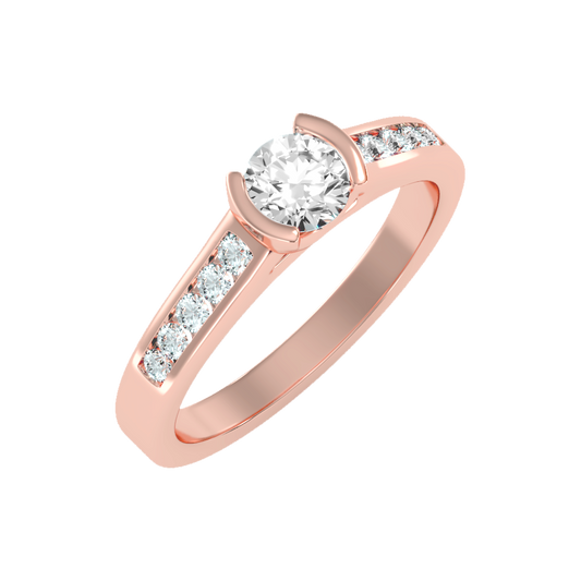 Jazzful Solitaire Ring-Color_Rose-Gold