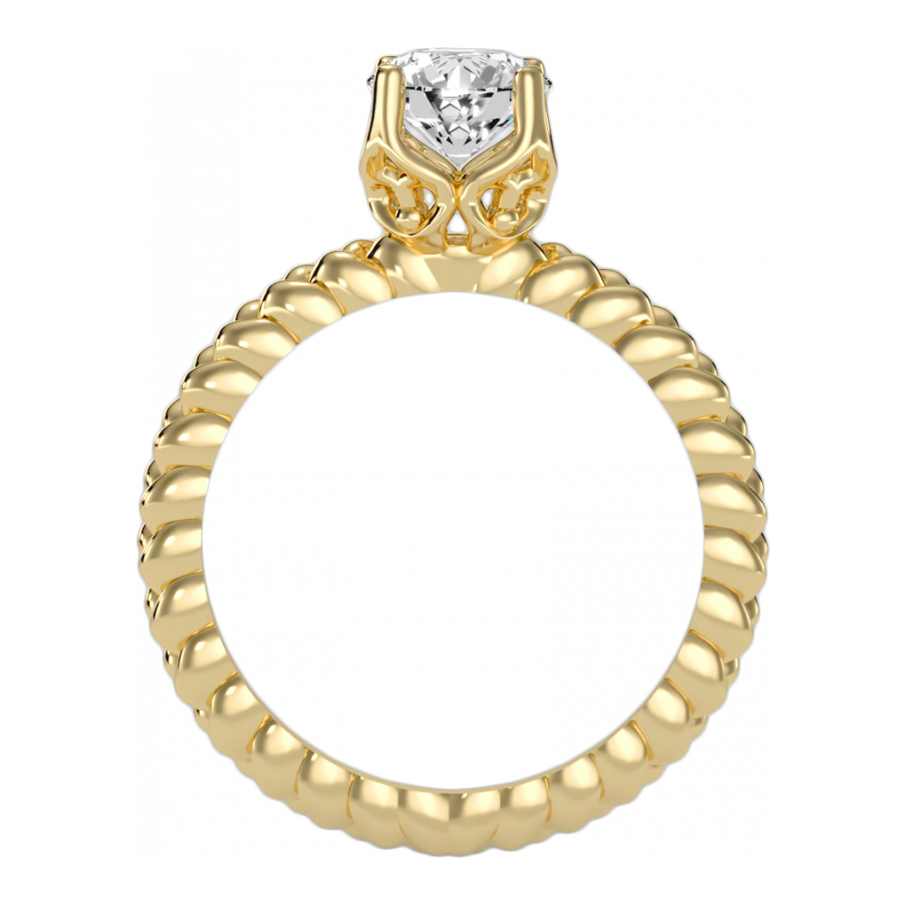 The Complimenting Solitaire Ring-Color_Yellow-Gold
