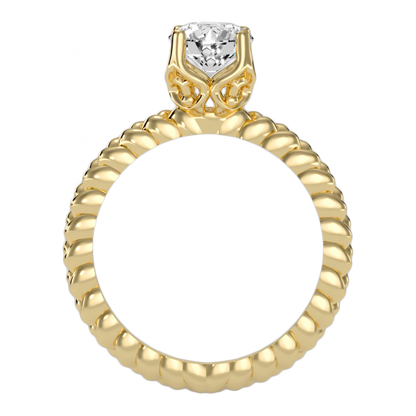 The Complimenting Solitaire Ring-Color_Yellow-Gold