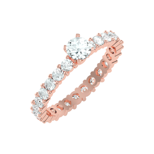 Grandiose Solitaire Ring-Color_Rose-Gold