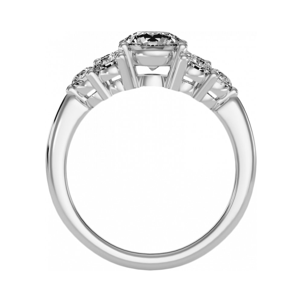 The Fearless Solitaire Ring-Color_White-Gold