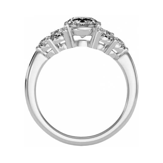 The Fearless Solitaire Ring-Color_White-Gold