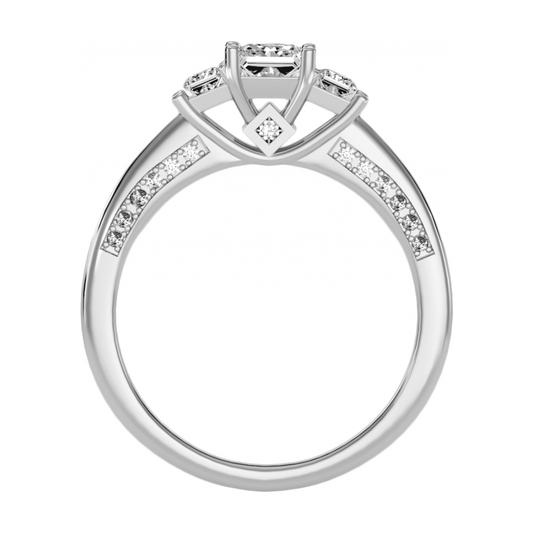 Captivante Solitaire Ring-Color_White-Gold