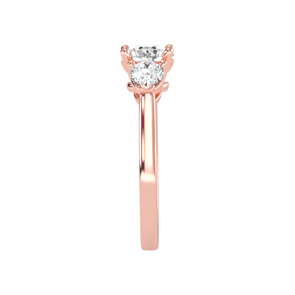 Shining Tri Stone Ring