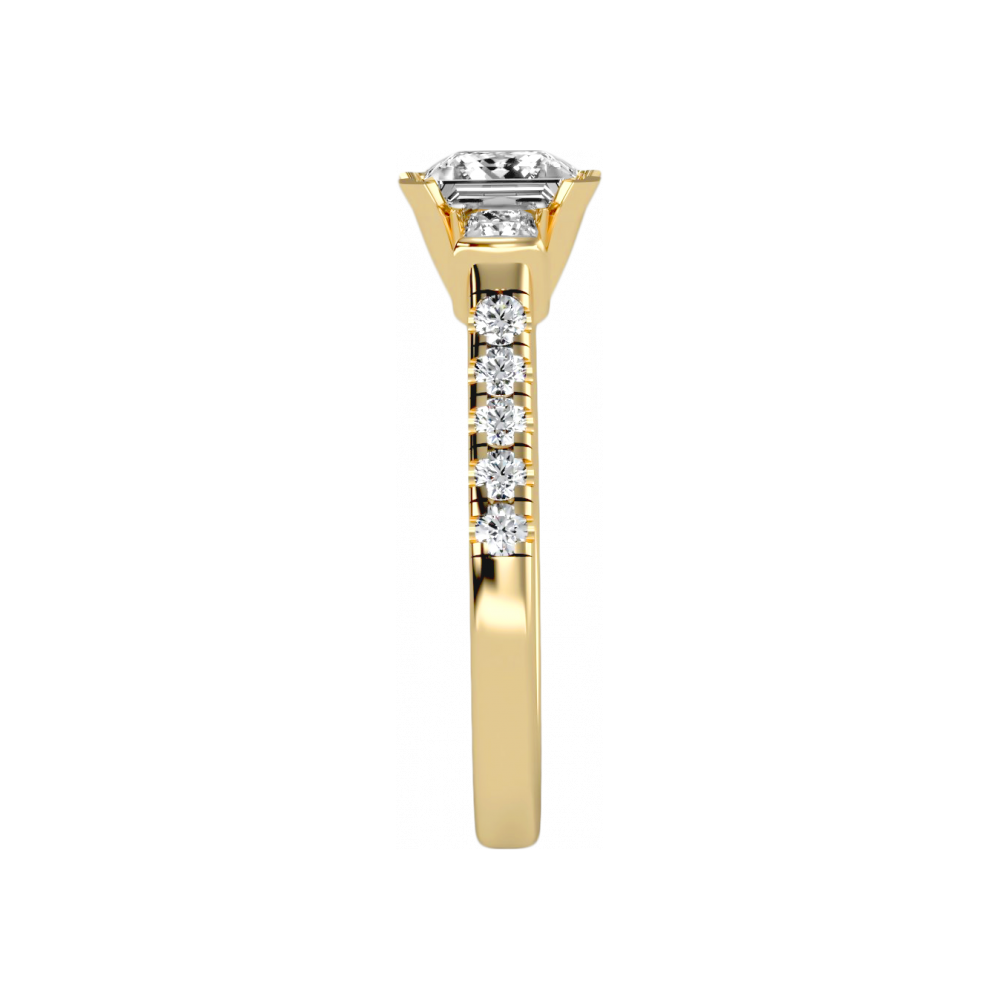 The Cutting-Edge Three Stone Ring