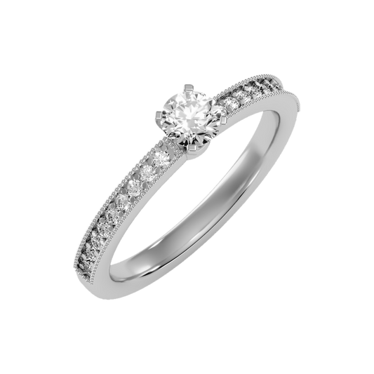 Mercy Solitaire Ring-Color_White-Gold