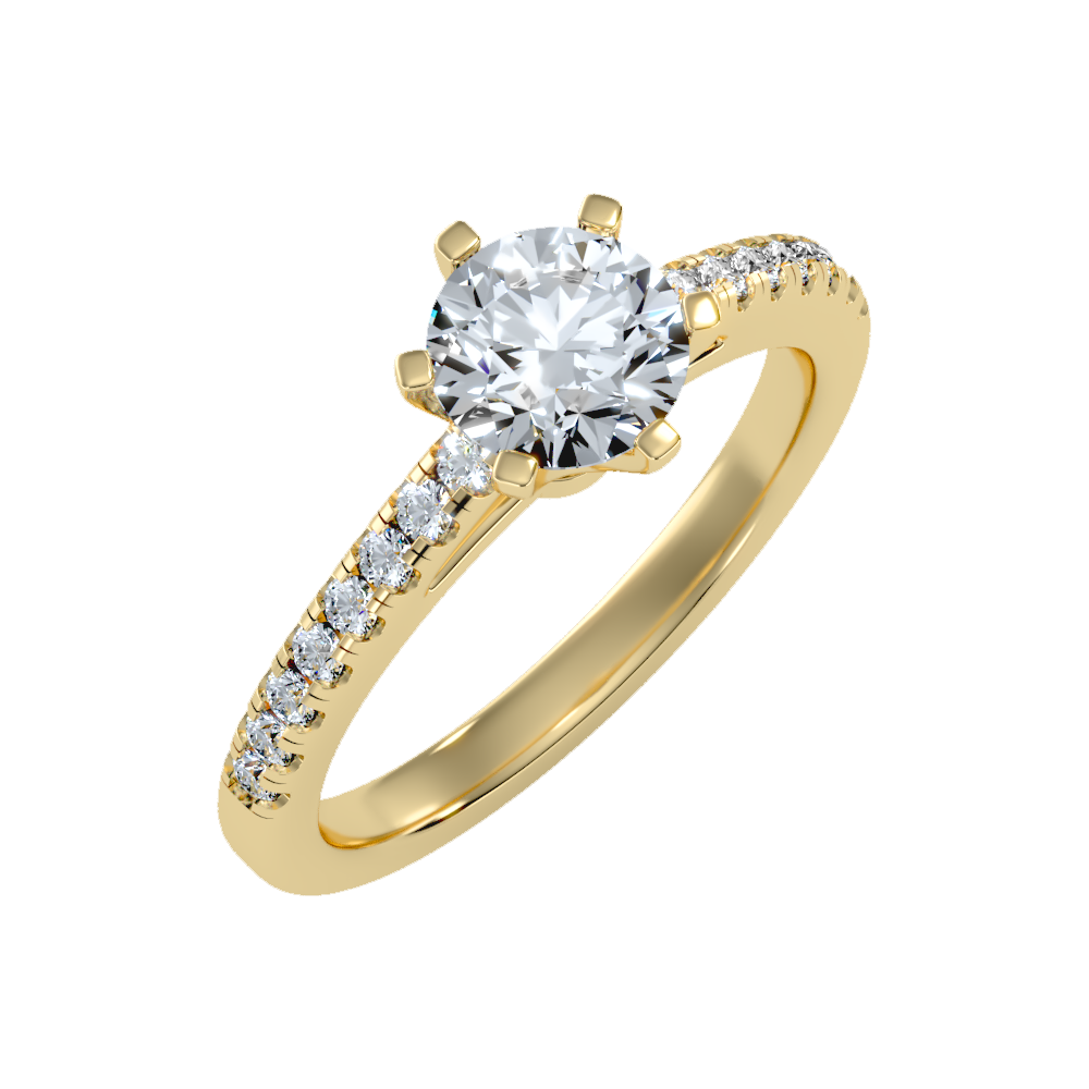 Light Solitaire Ring-Color_Yellow-Gold