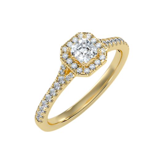 Fancy Solitaire Ring-Color_Yellow-Gold