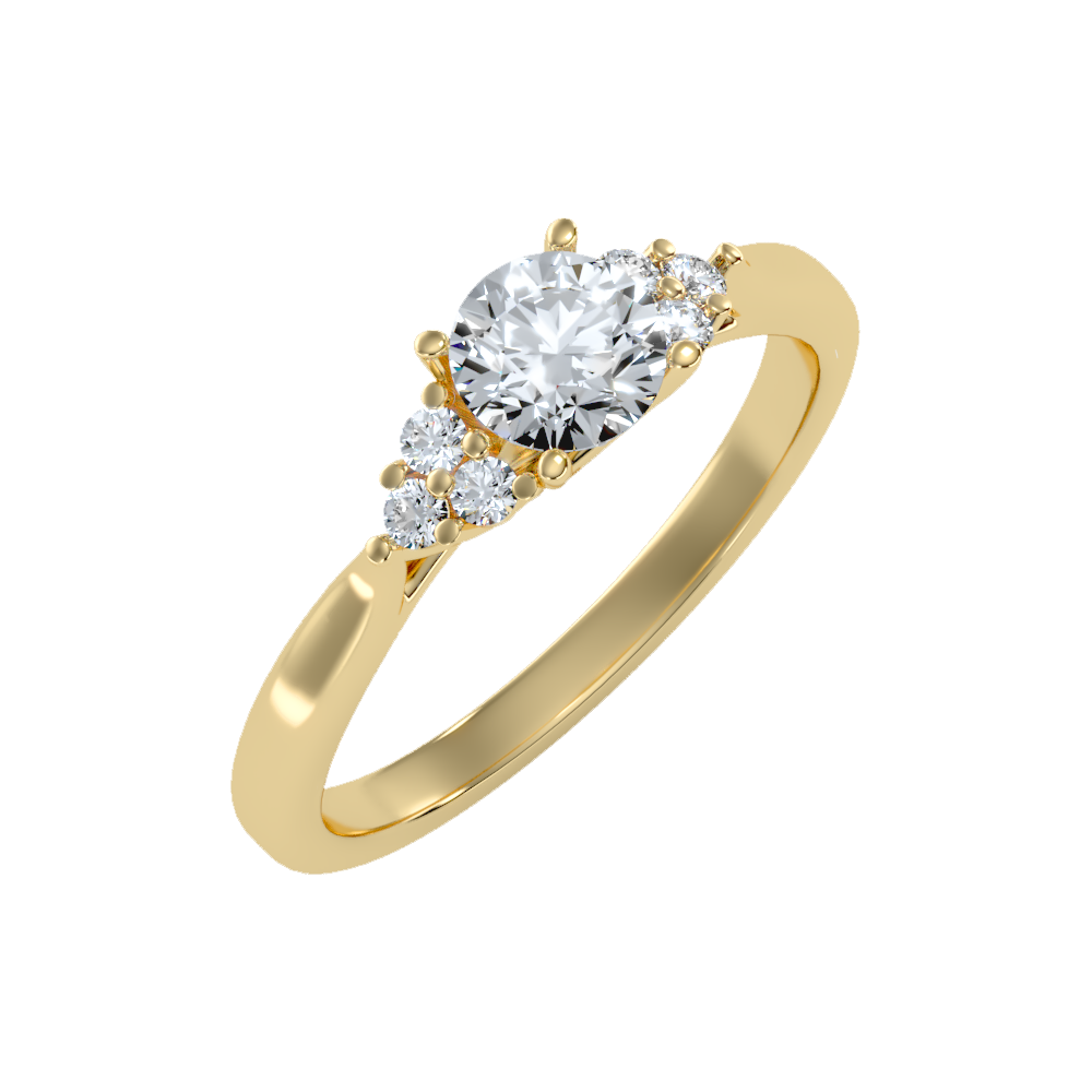 Celestial Solitaire Ring-Color_Yellow-Gold