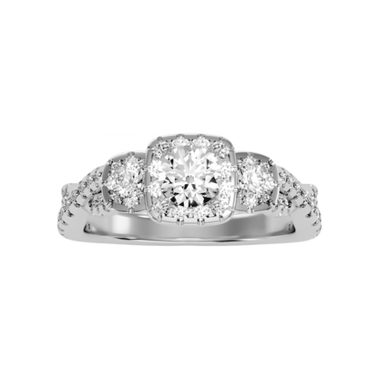 The Divine Three Stone Ring