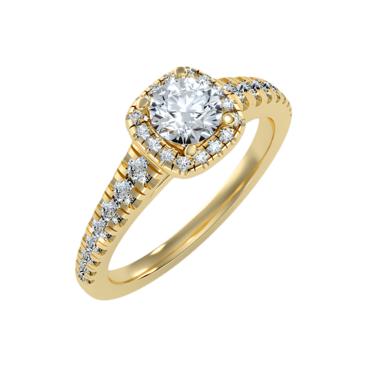 Unparralel Halo Ring