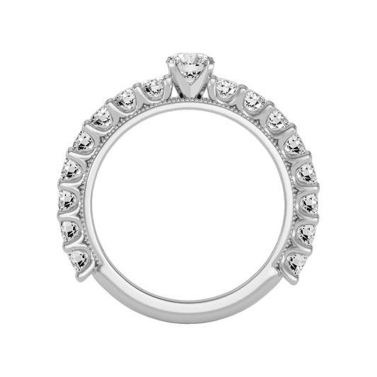 The Flattering Solitaire Ring-Color_White-Gold