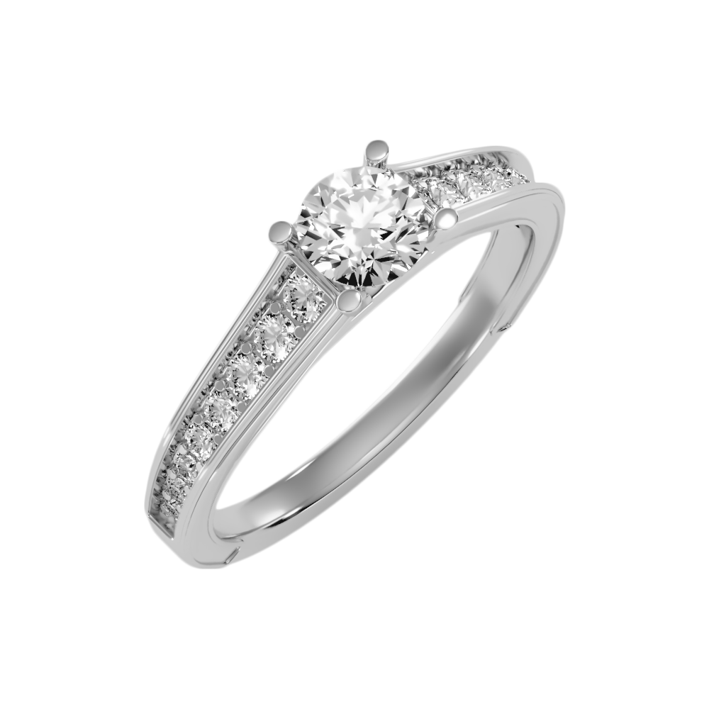 Rica Solitaire Ring-Color_White-Gold