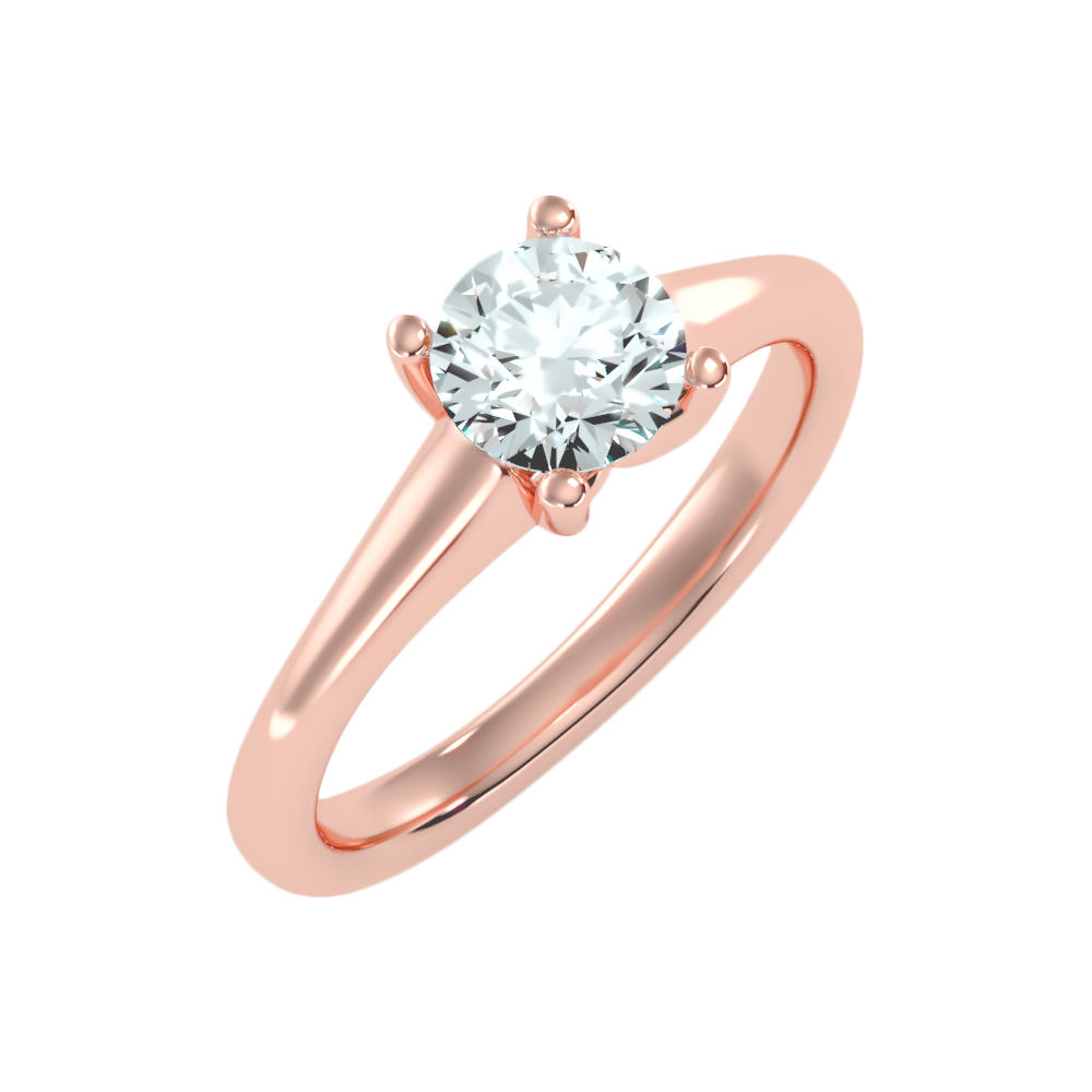 Calin Classic Solitaire Ring-Color_Rose-Gold