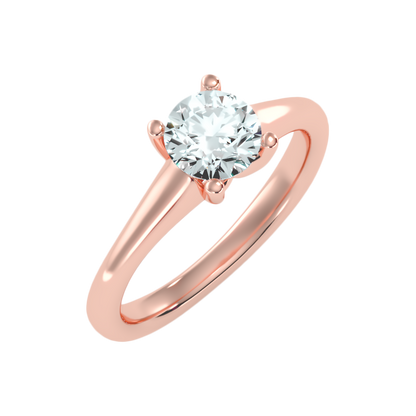 Calin Classic Solitaire Ring-Color_Rose-Gold