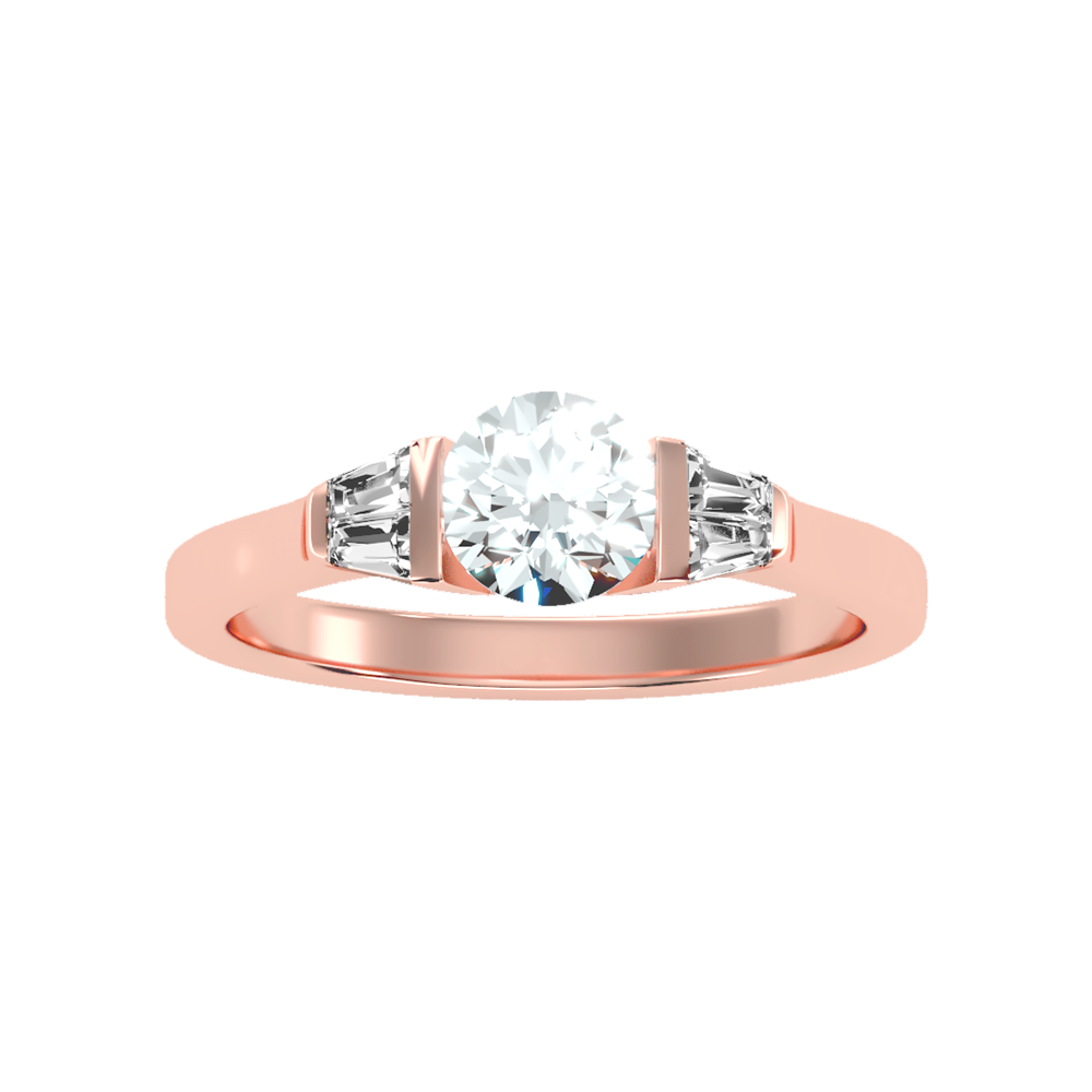 Aglow Tri Stone Ring
