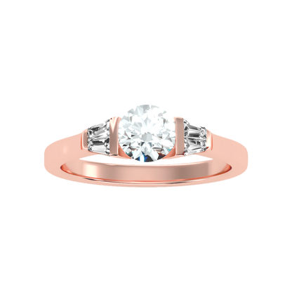 Aglow Tri Stone Ring