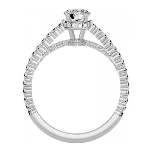 The Gracious Solitaire Ring-Color_White-Gold