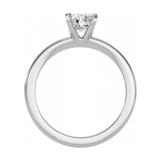 Enriching Solitaire Ring-Color_White-Gold
