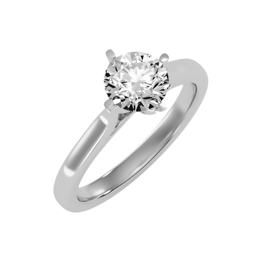 Lilt Solitaire Ring-Color_White-Gold