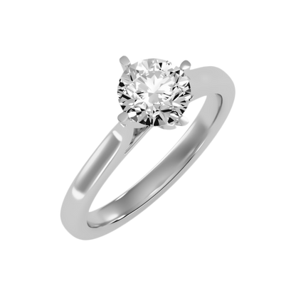 Lilt Solitaire Ring-Color_White-Gold