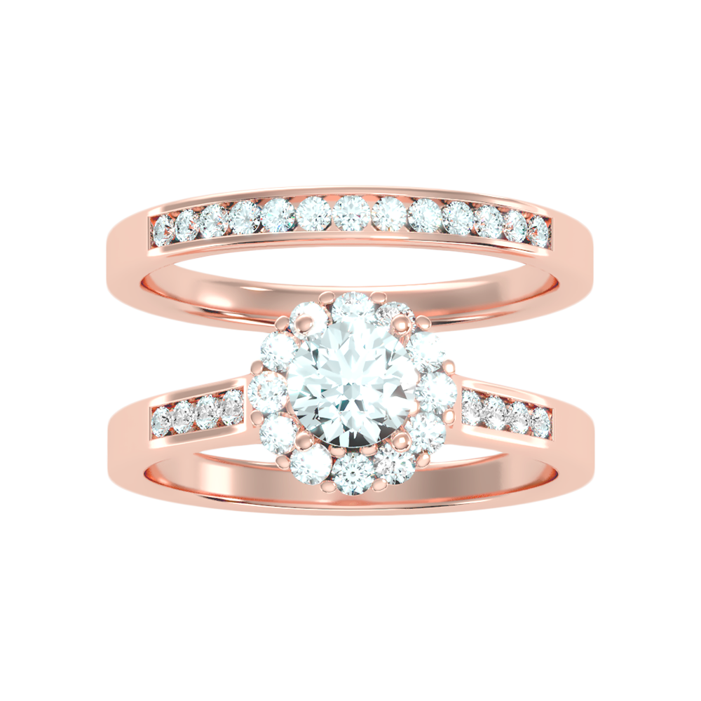 Lustrous Bridal Ring Set