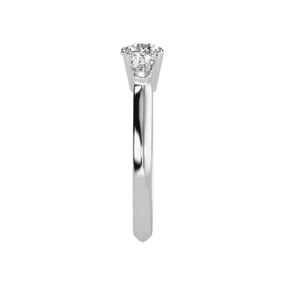 Efflorescence Solitaire Ring