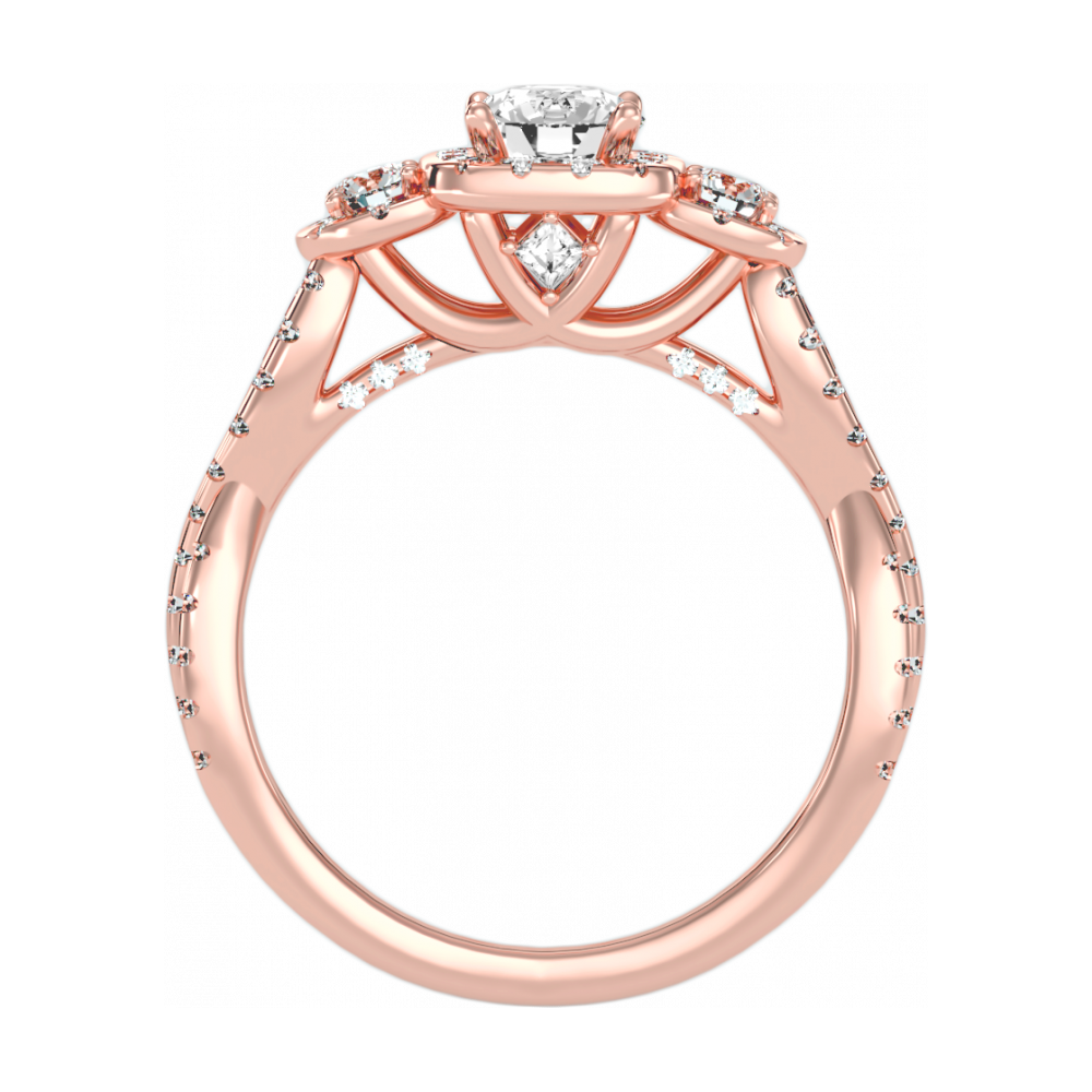 The Divine Three Stone Ring-Color_Rose-Gold