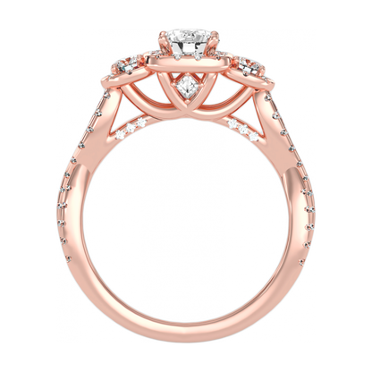 The Divine Three Stone Ring-Color_Rose-Gold