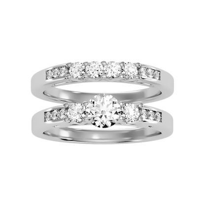 Sequoia Bridal Ring Set-Color_White-Gold