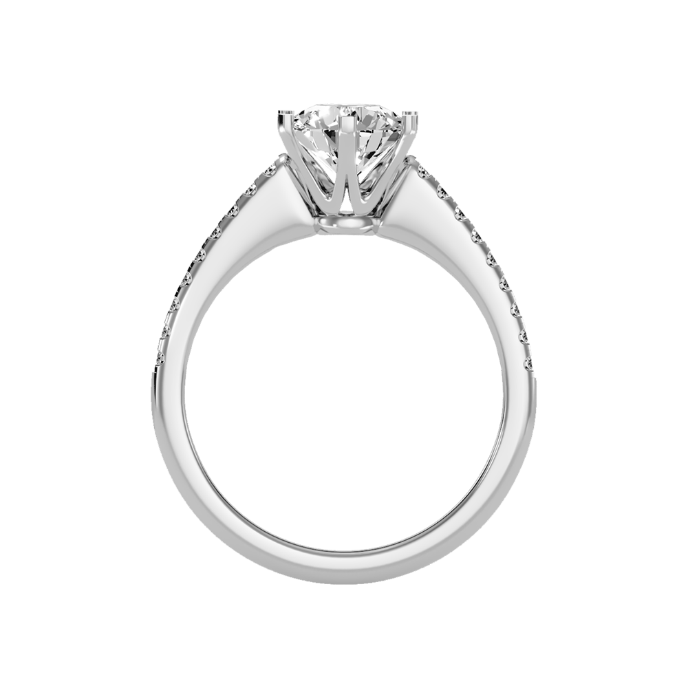 Courtly Solitaire Ring