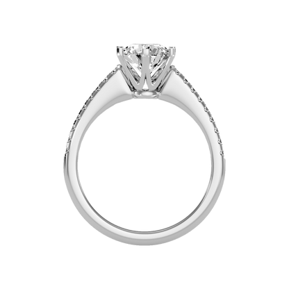 Courtly Solitaire Ring