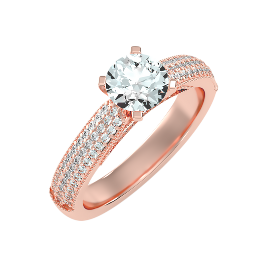 High-Spirited Solitaire Ring-Color_Rose-Gold