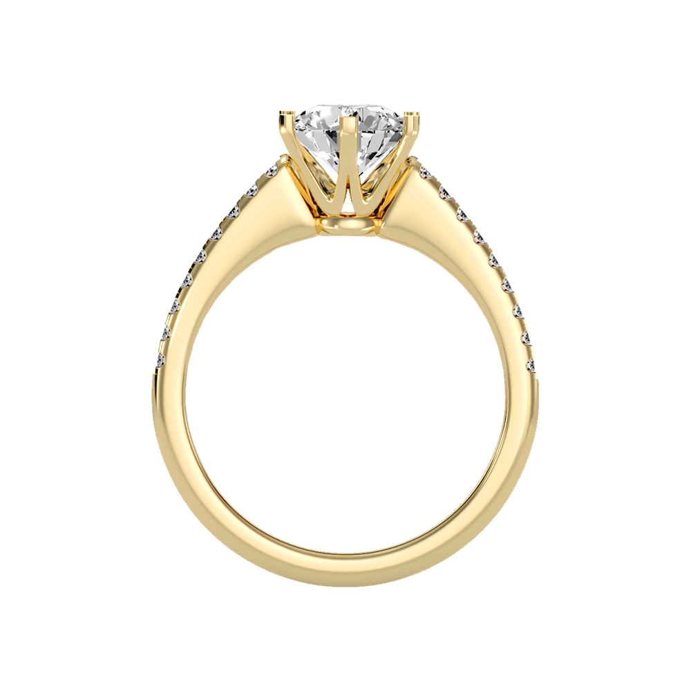 Courtly Solitaire Ring