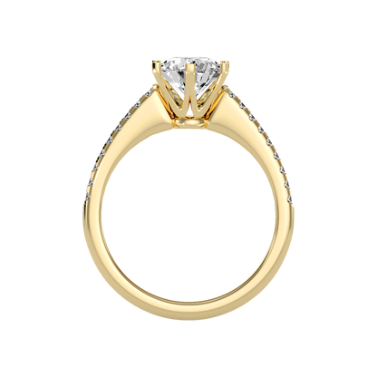 Courtly Solitaire Ring