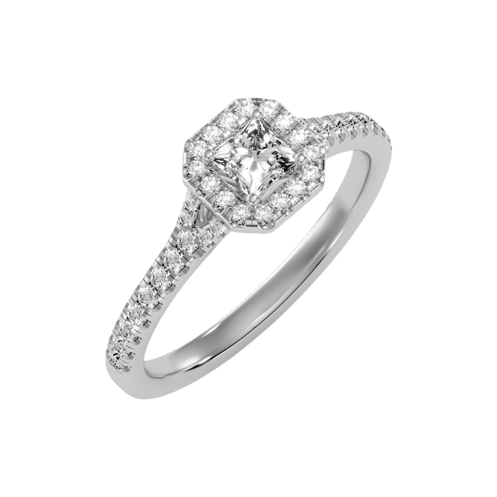 Refined Solitaire Ring-Color_White-Gold