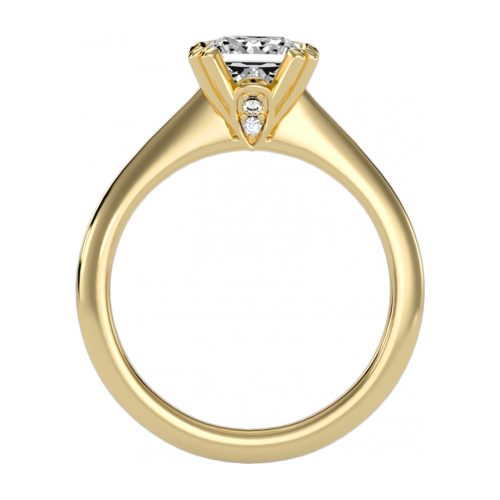 Heavenly Engagement Ring -Color_Yellow-Gold