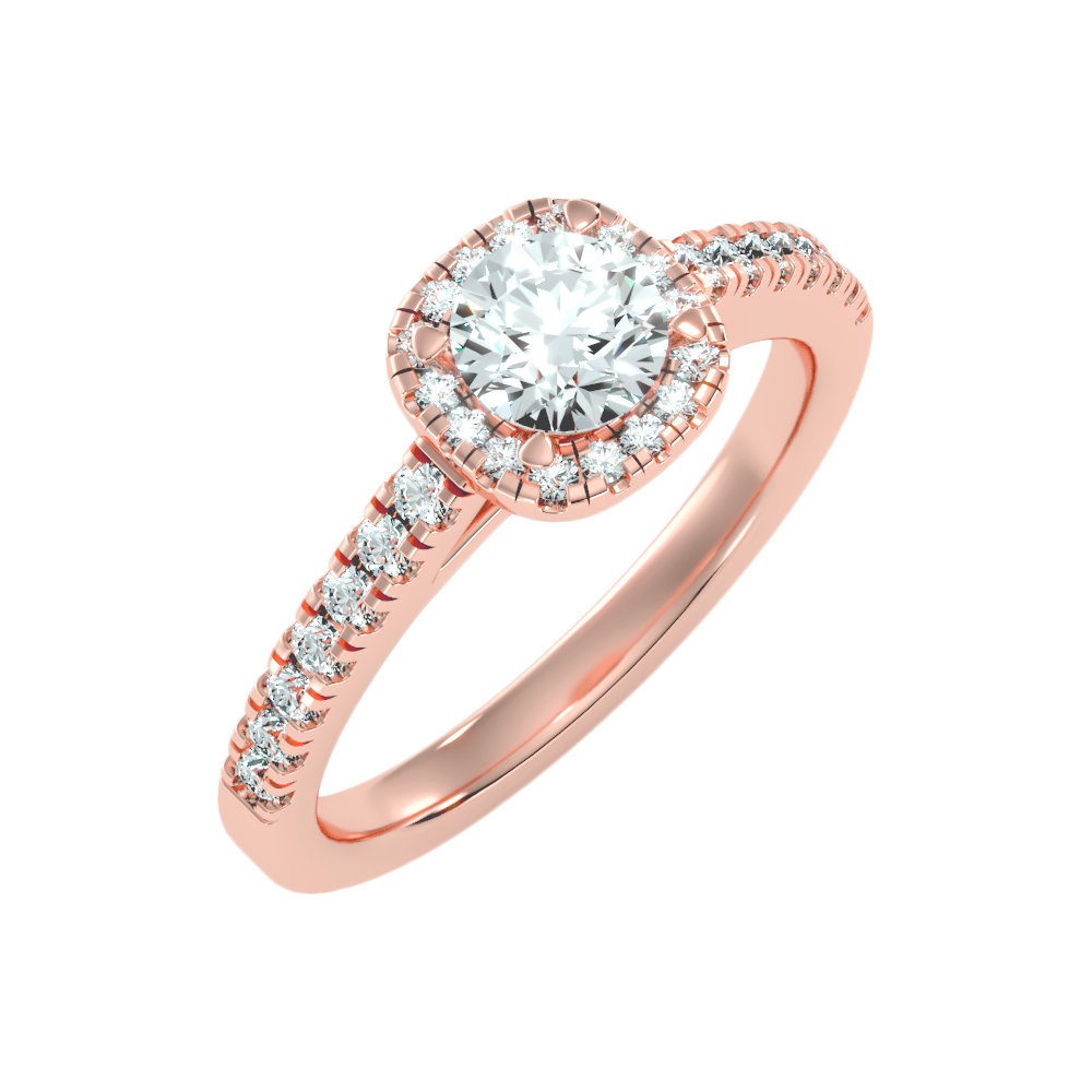 Bern Halo Diamond Engagement Ring