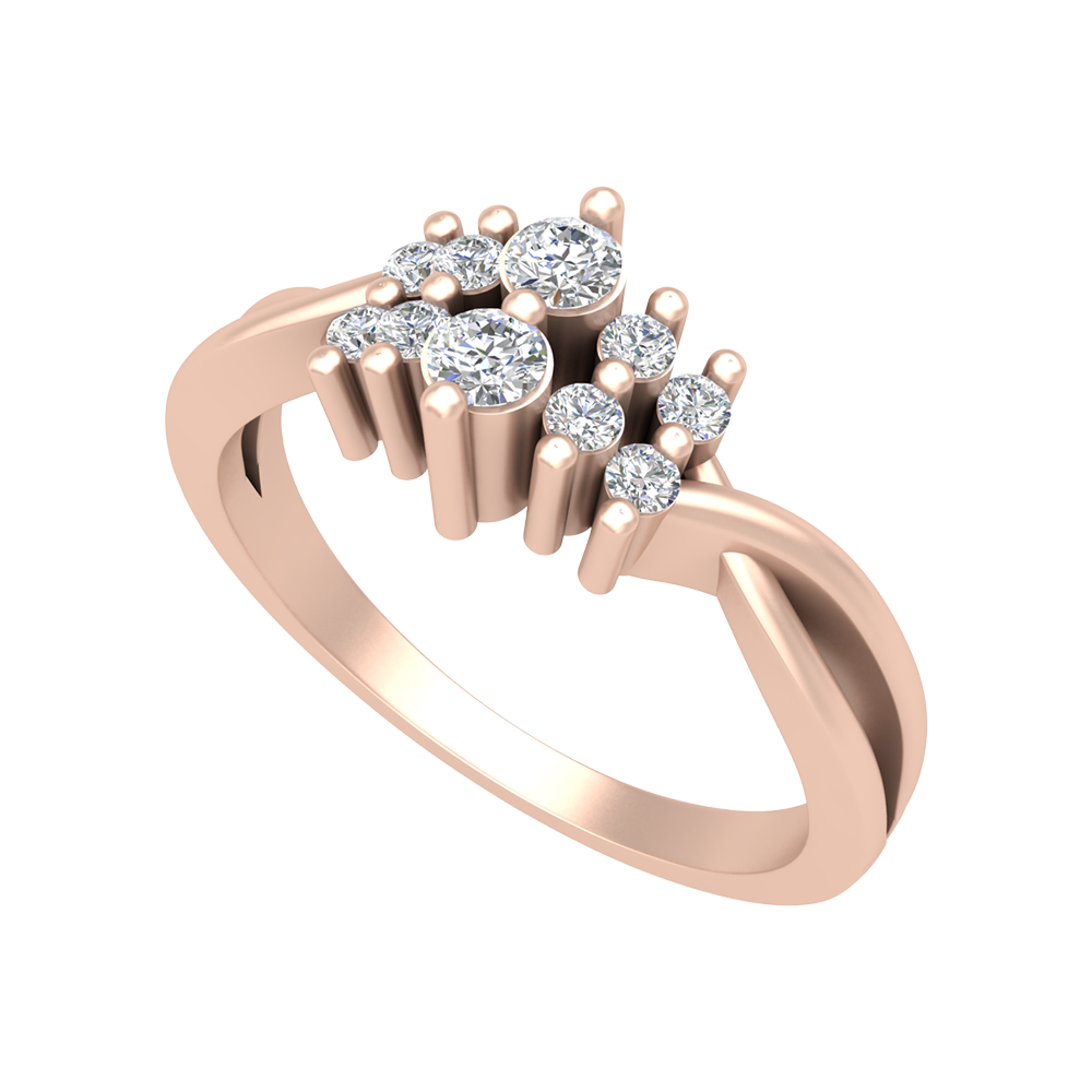 Aivara Diamond Ring-Color_Rose-Gold