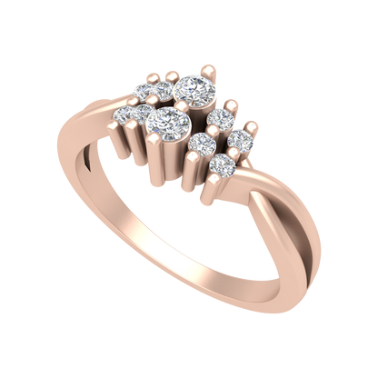 Aivara Diamond Ring-Color_Rose-Gold