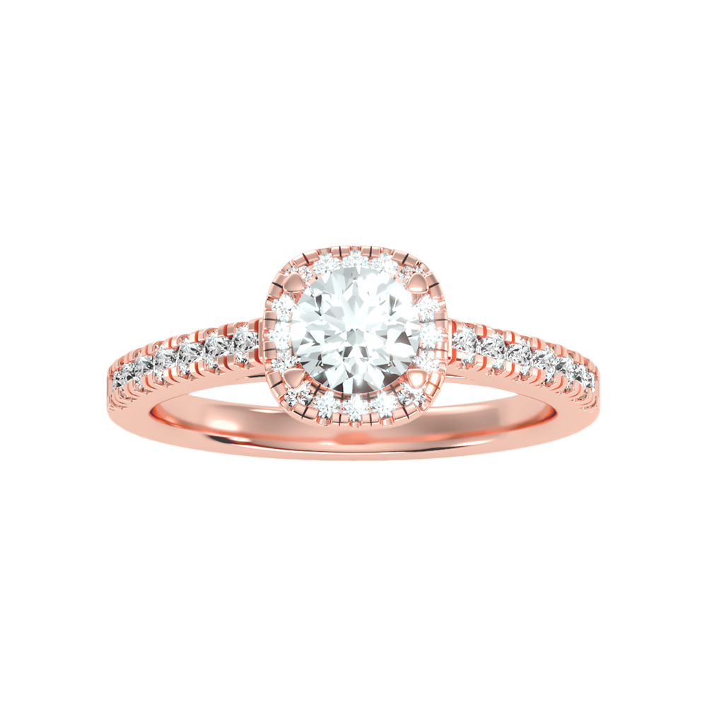 Bern Halo Diamond Engagement Ring