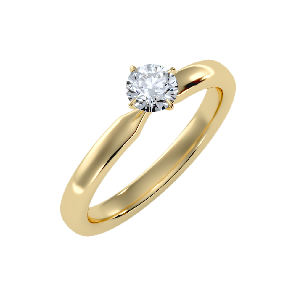 Ebullient Classic Solitaire Ring-Color_Yellow-Gold