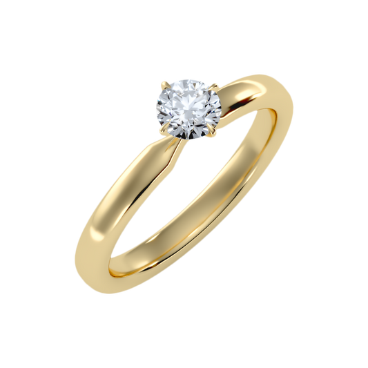 Ebullient Classic Solitaire Ring-Color_Yellow-Gold