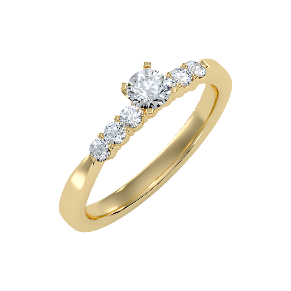 Charming Solitaire Ring-Color_Yellow-Gold