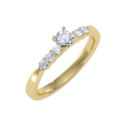 Charming Solitaire Ring-Color_Yellow-Gold
