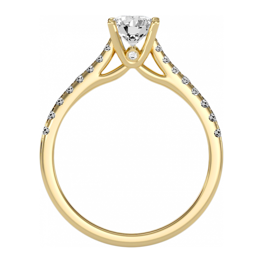 The Fortunate Solitaire Ring-Color_Yellow-Gold