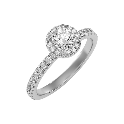 Stunned  Solitaire Ring-Color_White-Gold