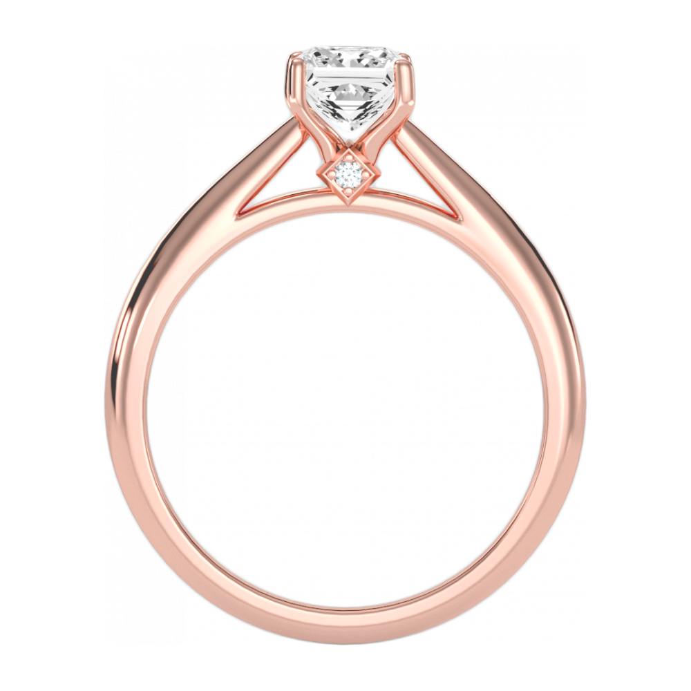The Pure Single Stone Ring-Color_Rose-Gold