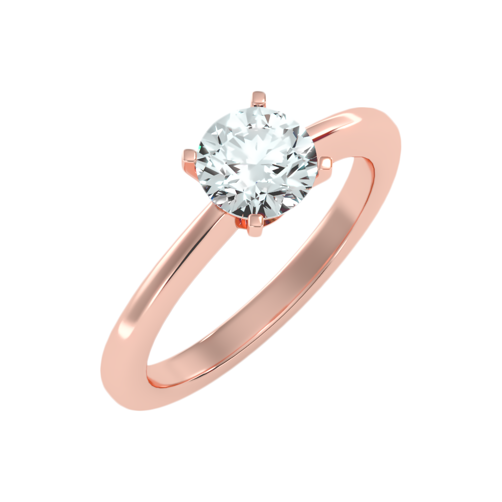 Etoile Classic Solitaire Ring-Color_Rose-Gold